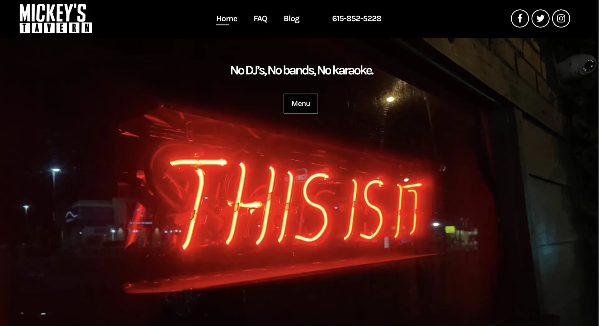Mickey's Tavern homepage